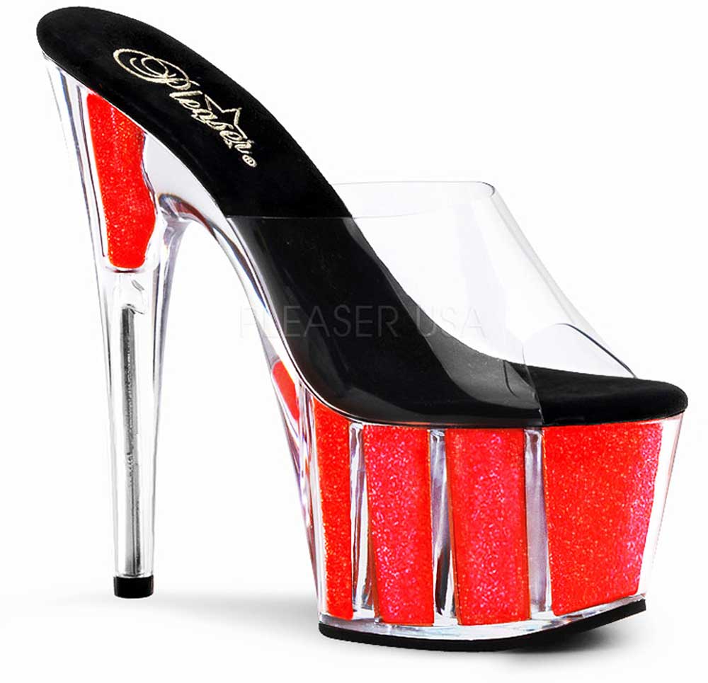 Pleaser High Heel Stiletto Neon Glitter Platform Mule Adore 701ng ... Pleaser High Heel Stiletto Neon Neon Neon Glitter Platform Mule Adore 701ng ... 228cf3