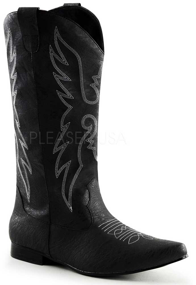 flat heeled cowgirl boots