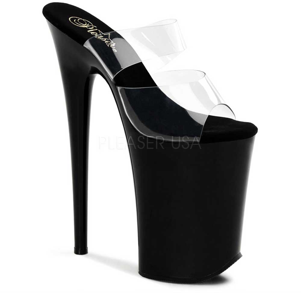 stiletto mule slides