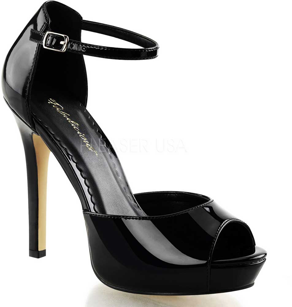 Peep Toe Ankle Strap Platform Stiletto D'Orsay Pump High Heels Shoes ...