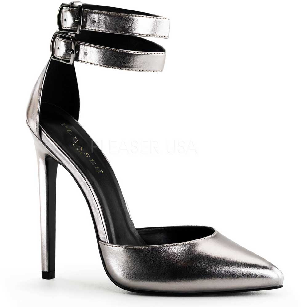 cinturino alti da doppio scarpe caviglia D'orsay Sexy adulte alla spillo pompa a elegante tacchi donna q1cEa