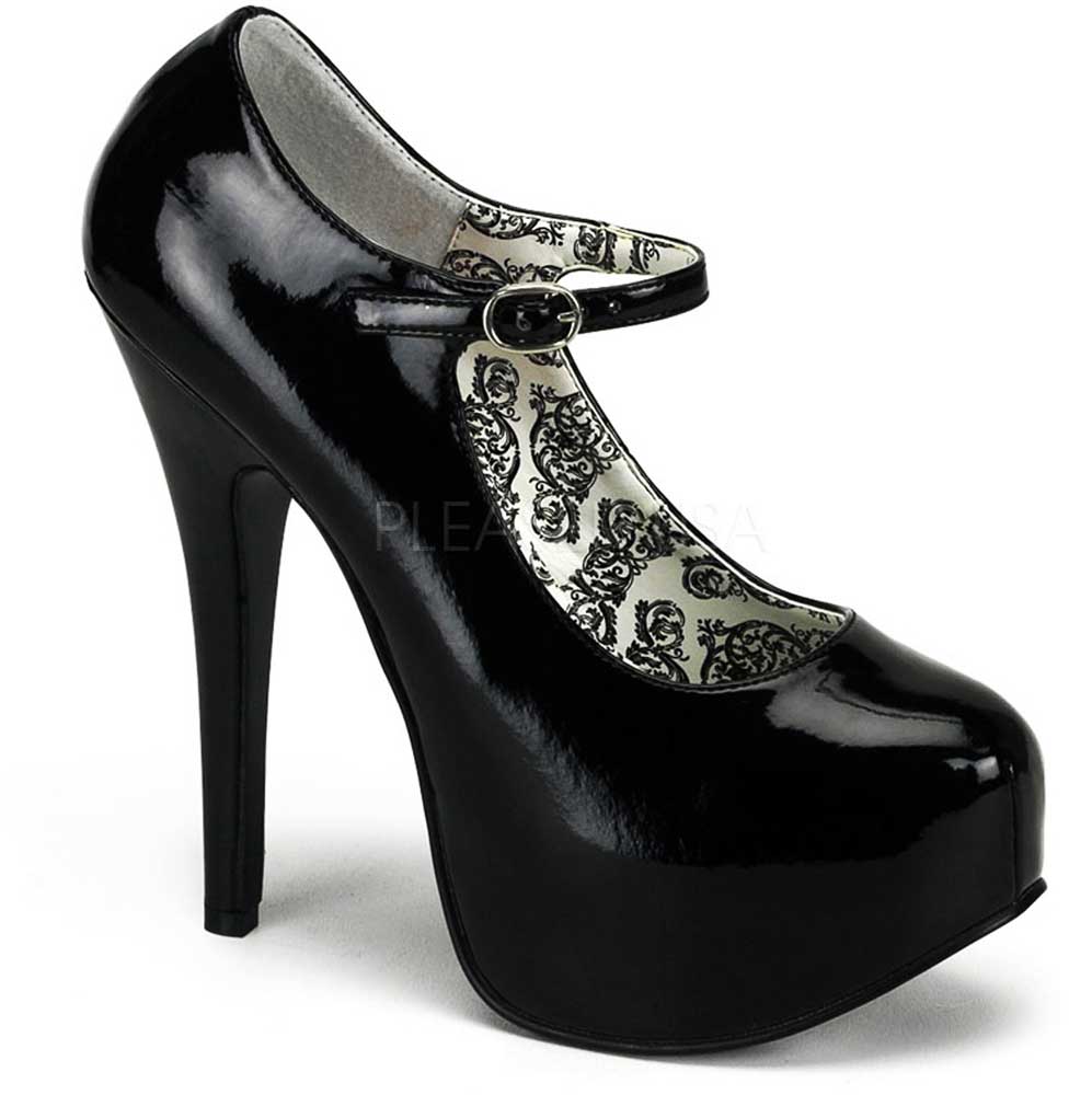 Elegant Hidden Platform Mary Jane Pumps Stiletto High Heels Shoes Adult ...