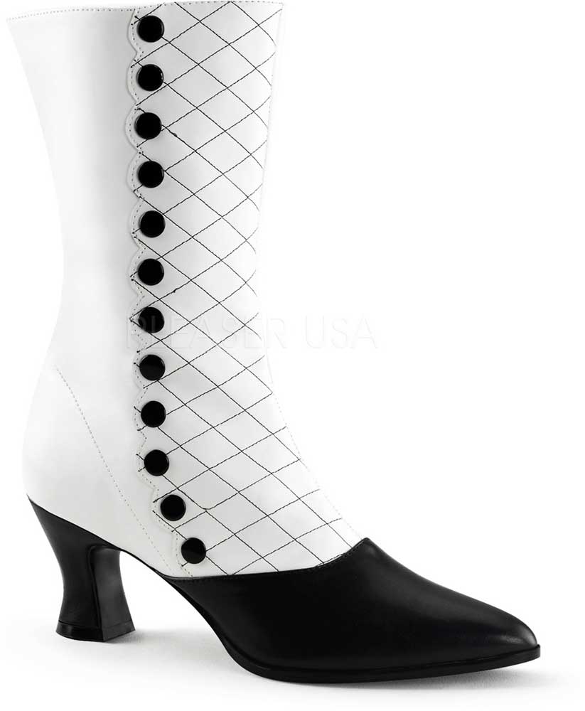 mid calf kitten heel boots