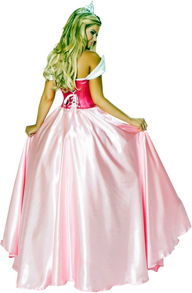 Sexy Adult Women Beautiful Princess Costume Off Shoulder Corset Long 