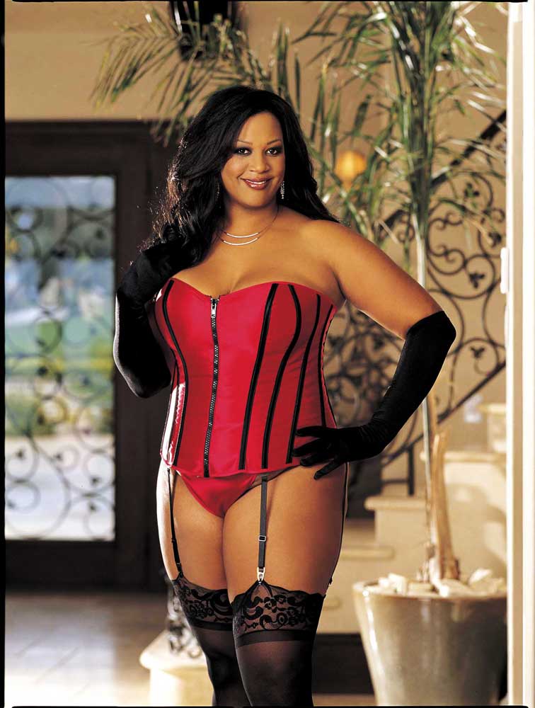 Sexy Zipper Front Slimming Boning Lace Up Corset Plus Size Lingerie Adult Women Ebay 6896