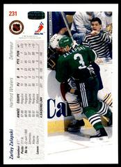 Back | Zarley Zalapski Hockey Cards 1991 Upper Deck