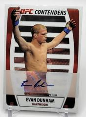 Evan Dunham #CA-ED Ufc Cards 2011 Topps UFC Title Shot Contenders Autographs Prices