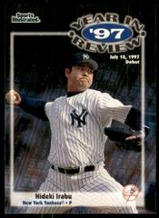Hideki Irabu [Extra Edition 1 of 1] Baseball Cards 1998 Sports Illustrated Prices
