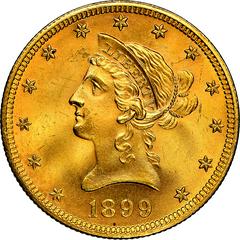 1899 [PROOF] Coins Liberty Head Gold Double Eagle Prices