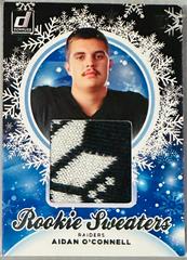 Aidan O'Connell #HA-AOC Football Cards 2023 Panini Donruss Rookie Holiday Sweater Prices