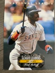 Fred McGriff, Juan Gonzalez #L4 Baseball Cards 1993 Panini Donruss Triple Play League Leaders Prices