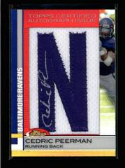 Cedric Peerman [Letter Patch Autograph] Football Cards 2009 Topps Finest Prices