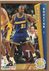 Byron Houston #340 Basketball Cards 1992 Fleer Prices