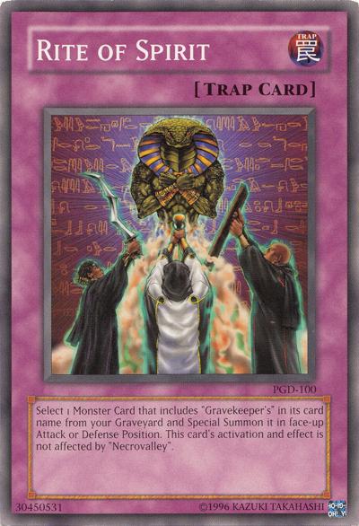 Rite of Spirit PGD-100 YuGiOh Pharaonic Guardian