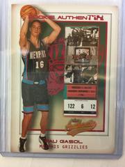 Pau Gasol #120 Basketball Cards 2001 Fleer Authentix Prices