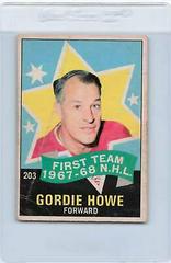 Gordie Howe #203 Hockey Cards 1968 O-Pee-Chee Prices