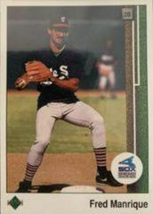 Fred Manrique [Throwing on Card Back] #628 Baseball Cards 1989 Upper Deck Prices