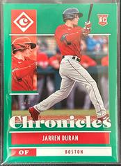 Jarren Duran [Green] #6 Baseball Cards 2022 Panini Chronicles Prices