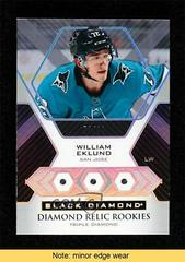 William Eklund [Triple] Hockey Cards 2021 Upper Deck Black Diamond Rookie Relic Prices