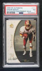 Champ Bailey [Excitement Gold] #111 Football Cards 1999 SP Authentic Prices