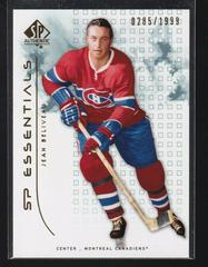 Jean Beliveau Hockey Cards 2009 SP Authentic Prices