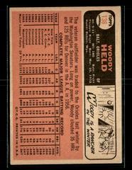 Back | Woody Held Baseball Cards 1966 Topps