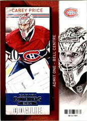 Carey Price Hockey Cards 2013 Panini Contenders Prices