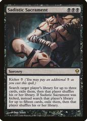 Sadistic Sacrament Magic Zendikar Prices