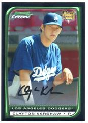 Clayton Kershaw [Xfractor] Baseball Cards 2008 Bowman Chrome Draft Prices