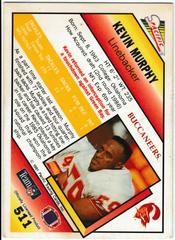 Back | Kevin Murphy Football Cards 1991 Pacific