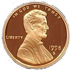 1998 S [FS-901 PROOF] Coins Lincoln Memorial Penny Prices