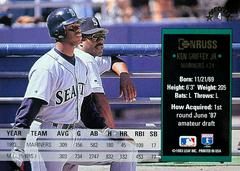 Card Back | Ken Griffey Jr. Baseball Cards 1994 Donruss