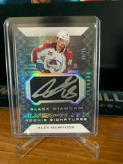 Alex Newhook Hockey Cards 2021 Upper Deck Black Diamond Silver on Black Rookie Signatures Prices