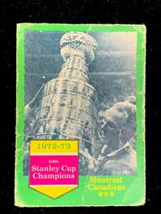 Montreal Canadiens [Stanley Cup Champions] Hockey Cards 1973 O-Pee-Chee Prices