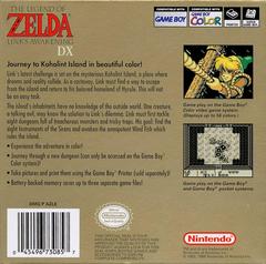 Rear | Zelda Link's Awakening DX GameBoy Color