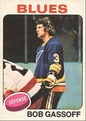 Bob Gassoff #58 Hockey Cards 1975 O-Pee-Chee Prices