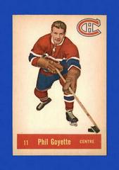 Phil Goyette #11 Hockey Cards 1957 Parkhurst Prices