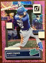 Andy Pages [Red] Baseball Cards 2022 Panini Donruss Rated Prospects Prices