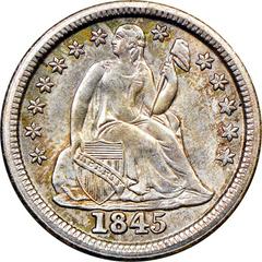 1845 Coins Seated Liberty Dime Prices
