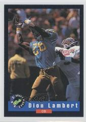 Dion Lambert Football Cards 1992 Classic Draft Picks Prices