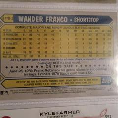 Back Of Card | Wander Franco Baseball Cards 2022 Topps 1987 Series 2