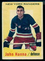 John Hanna Hockey Cards 1959 Topps Prices