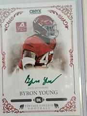 Byron Young - Autographed #CABY Football Cards 2022 Onyx Vintage Prices