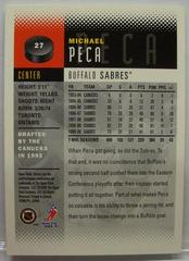 2000 Upper Deck Victory #27 Michael Peca Reverse | Michael Peca Hockey Cards 2000 Upper Deck Victory