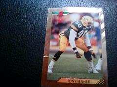 Tony Bennett [Foil] #41 Football Cards 1992 Bowman Prices