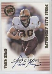 Todd Heap Football Cards 2001 Press Pass Certified Autograph Prices