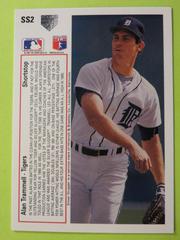 Reverse | Alan Trammell Baseball Cards 1991 Upper Deck Silver Sluggers
