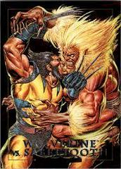 Wolverine vs. Sabretooth #3-D Marvel 1992 Masterpieces Battle Spectra Prices