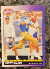 Scott Miller #580 Football Cards 1991 Score Prices