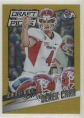 Derek Carr [Gold Prizm] #32 Football Cards 2015 Panini Prizm Collegiate Draft Picks Prices